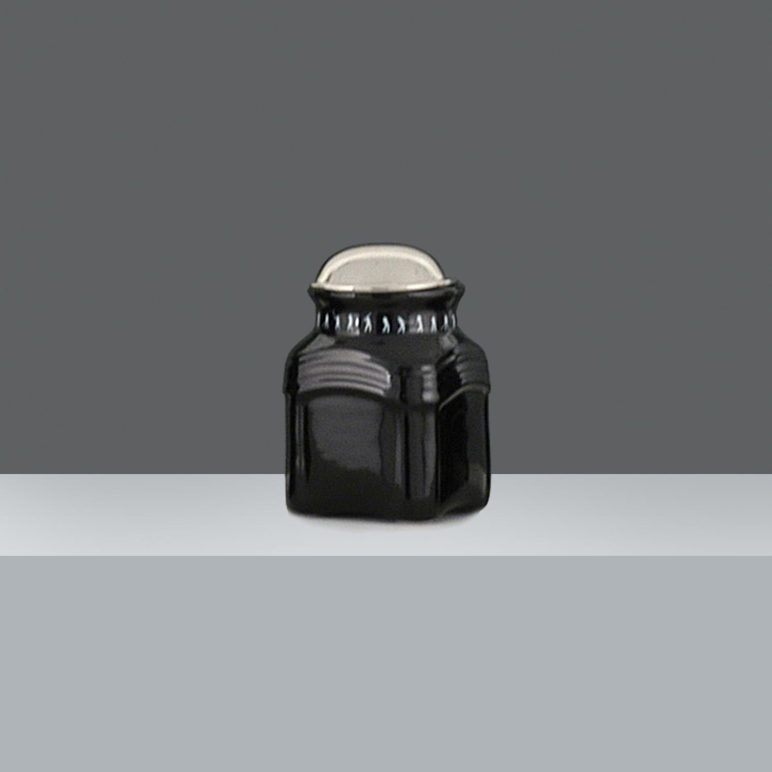 FRASCO CUADRADO NEGRO Nº 2 h.11.5cm