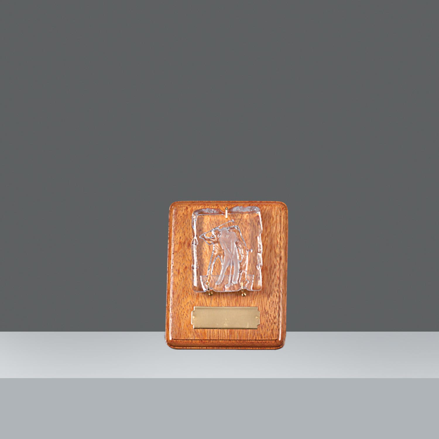 PLAQUETA C/FIGURA CRISTAL Nº1 20x16cm