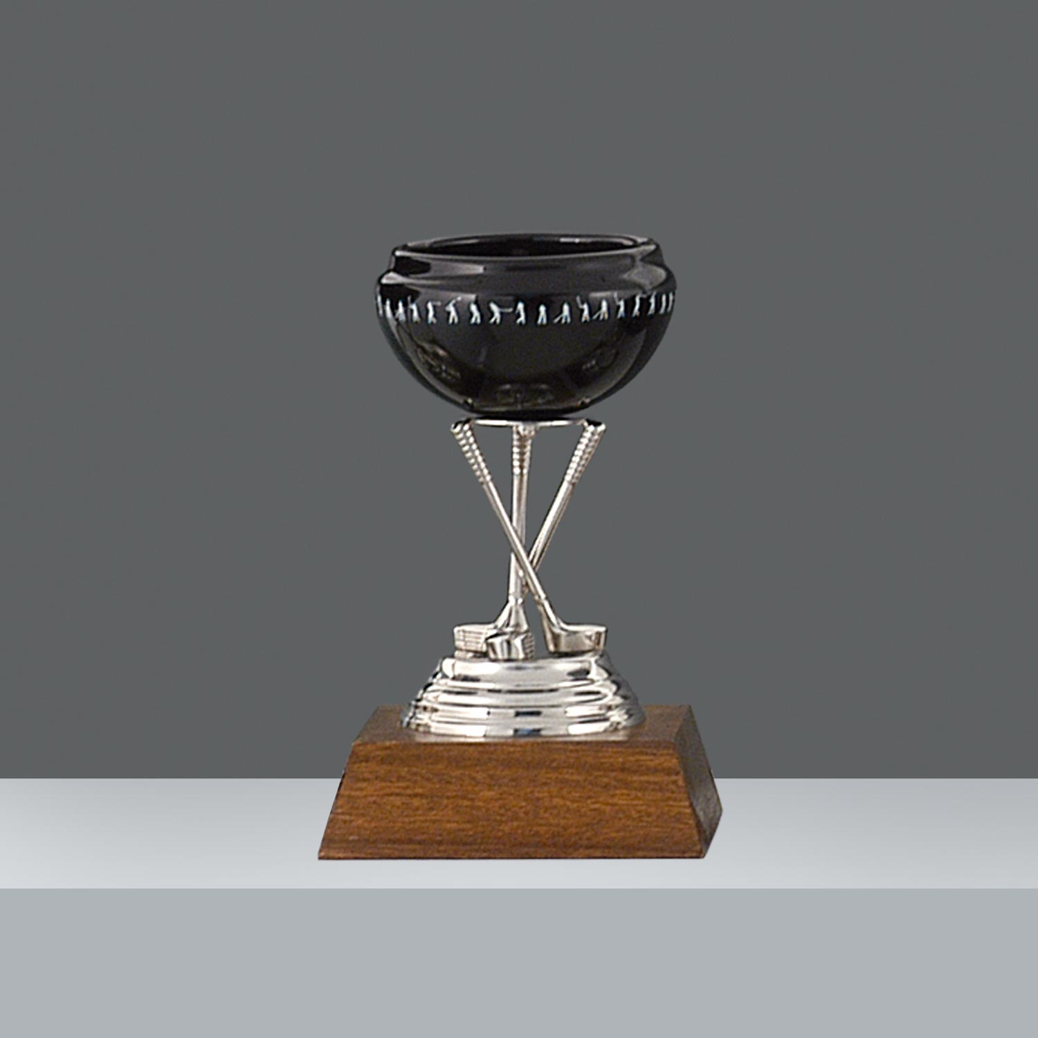 COPON CERAMICA PIE 3 PALOS NEGRO Nº2 h.24cm