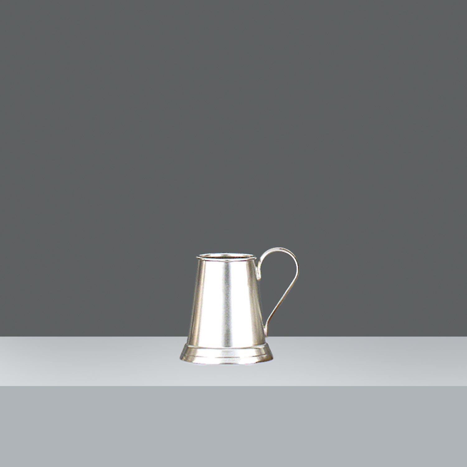JARRO ALEMAN LISO Nº1  h.10.5cm - OLD SILVER