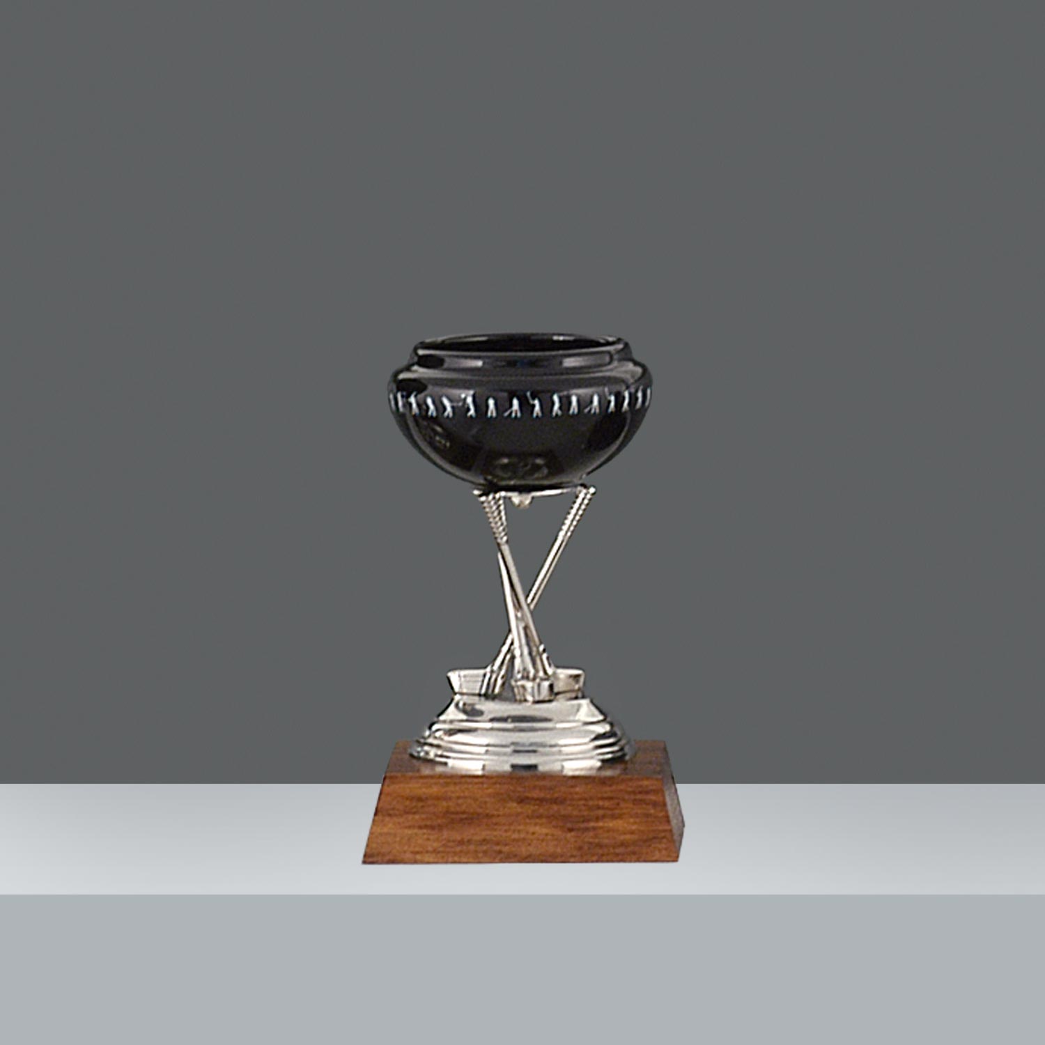 COPON CERAMICA PIE 3 PALOS NEGRO Nº1 h.21cm