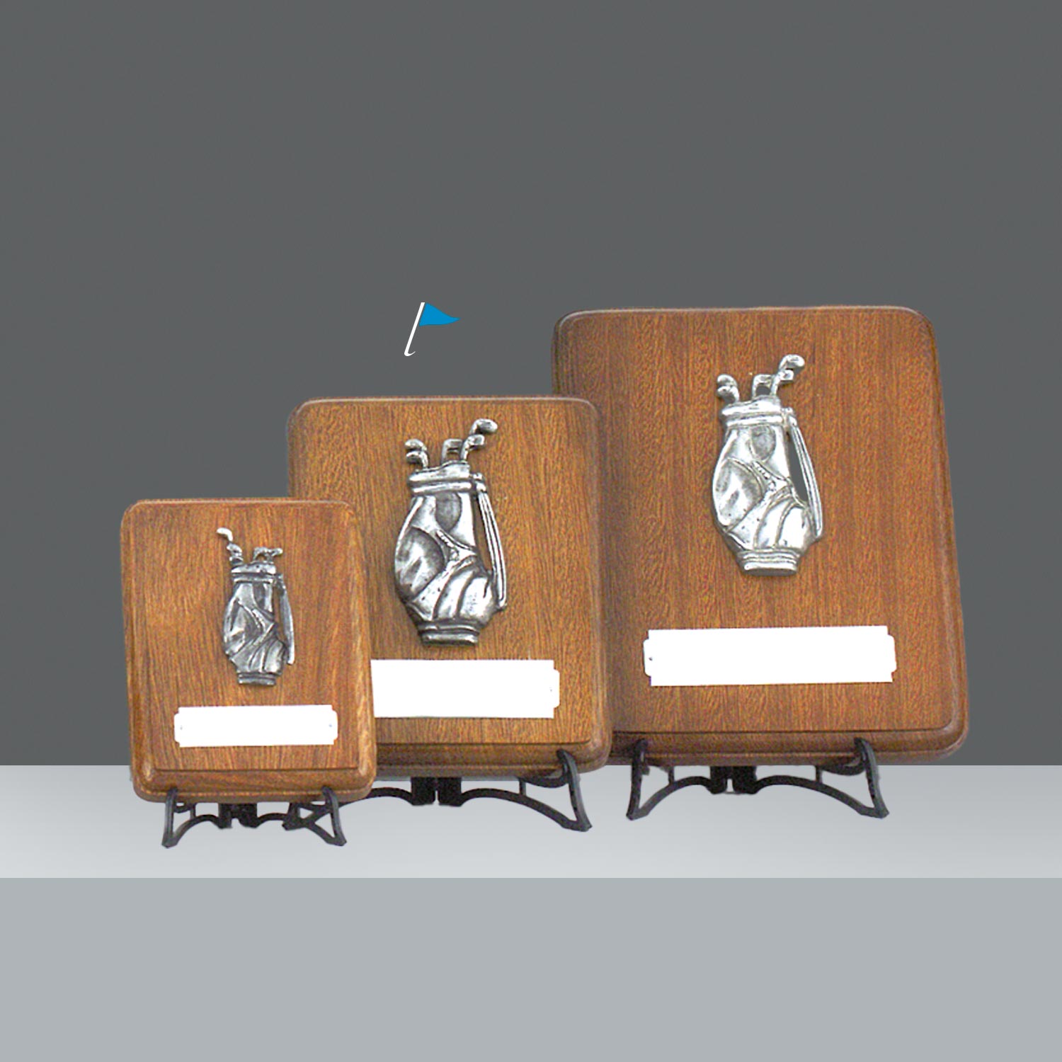 PLAQUETA C/BOLSA PELTRE h. 20 cm