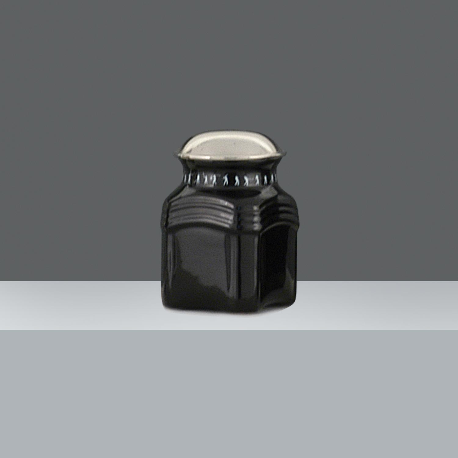 FRASCO CUADRADO NEGRO Nº 3 h.13cm