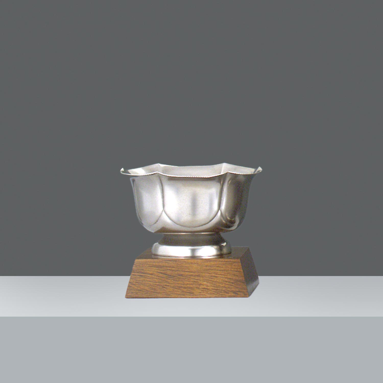 BOWLS A GAJOS Nº6 h.13.5 ø 18cm - OLD SILVER