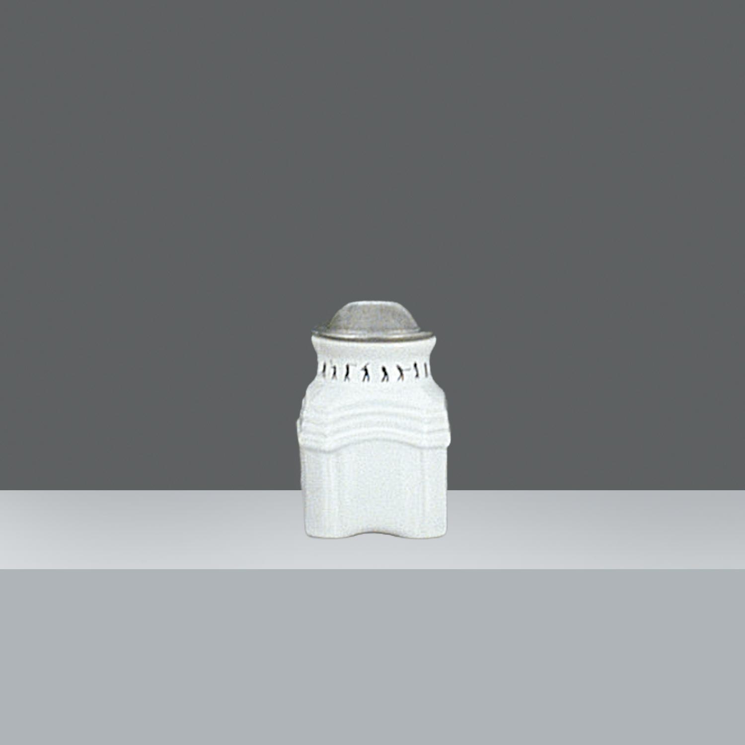 FRASCO CUADRADO CERAMICA CHICO  h. 11 cm