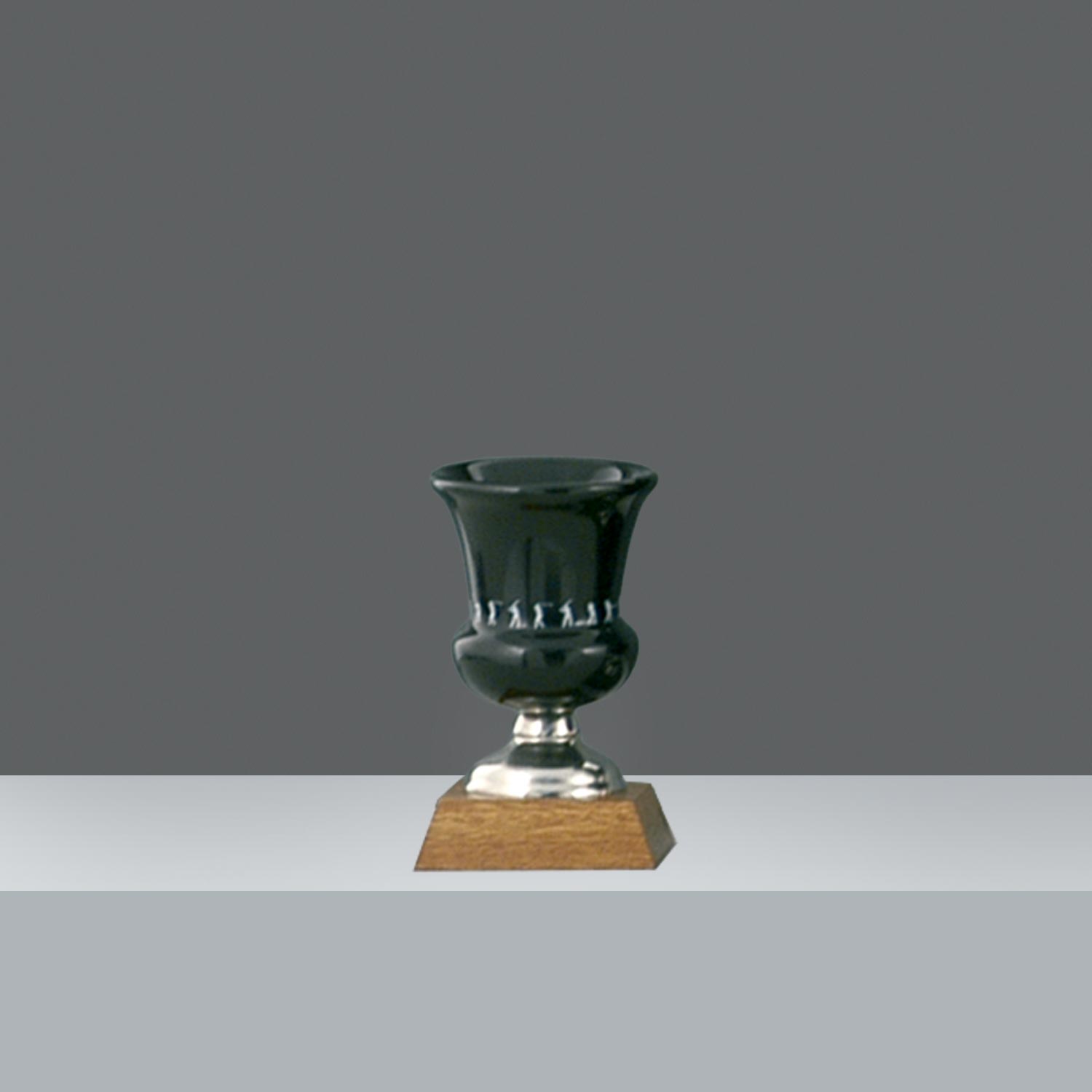 COPA CERAMICA MEDITERRANEA NEGRA Nº1 P.B. h.13.5cm