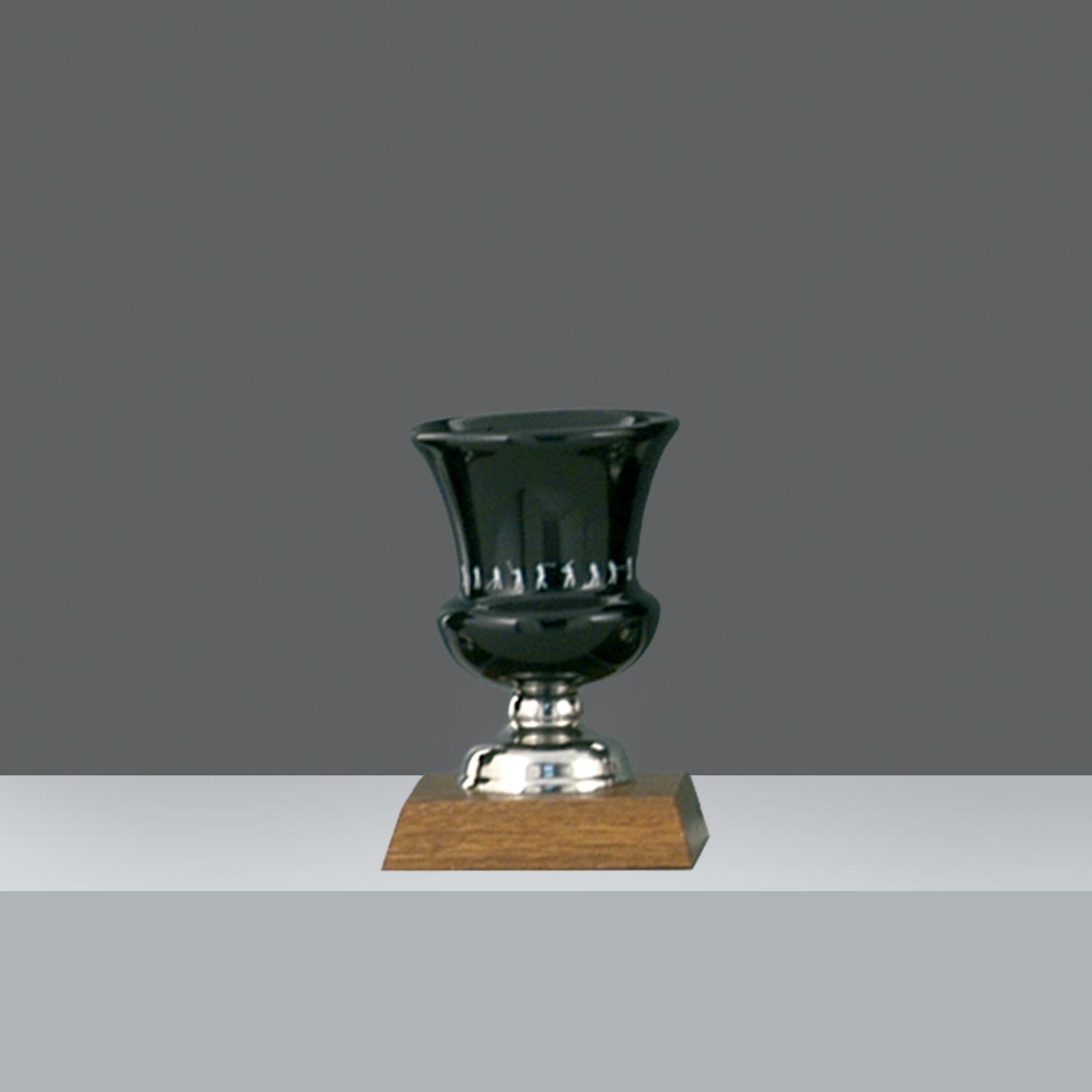 COPA CERAMICA MEDITERRANEA NEGRA Nº2 P.B. h.15cm