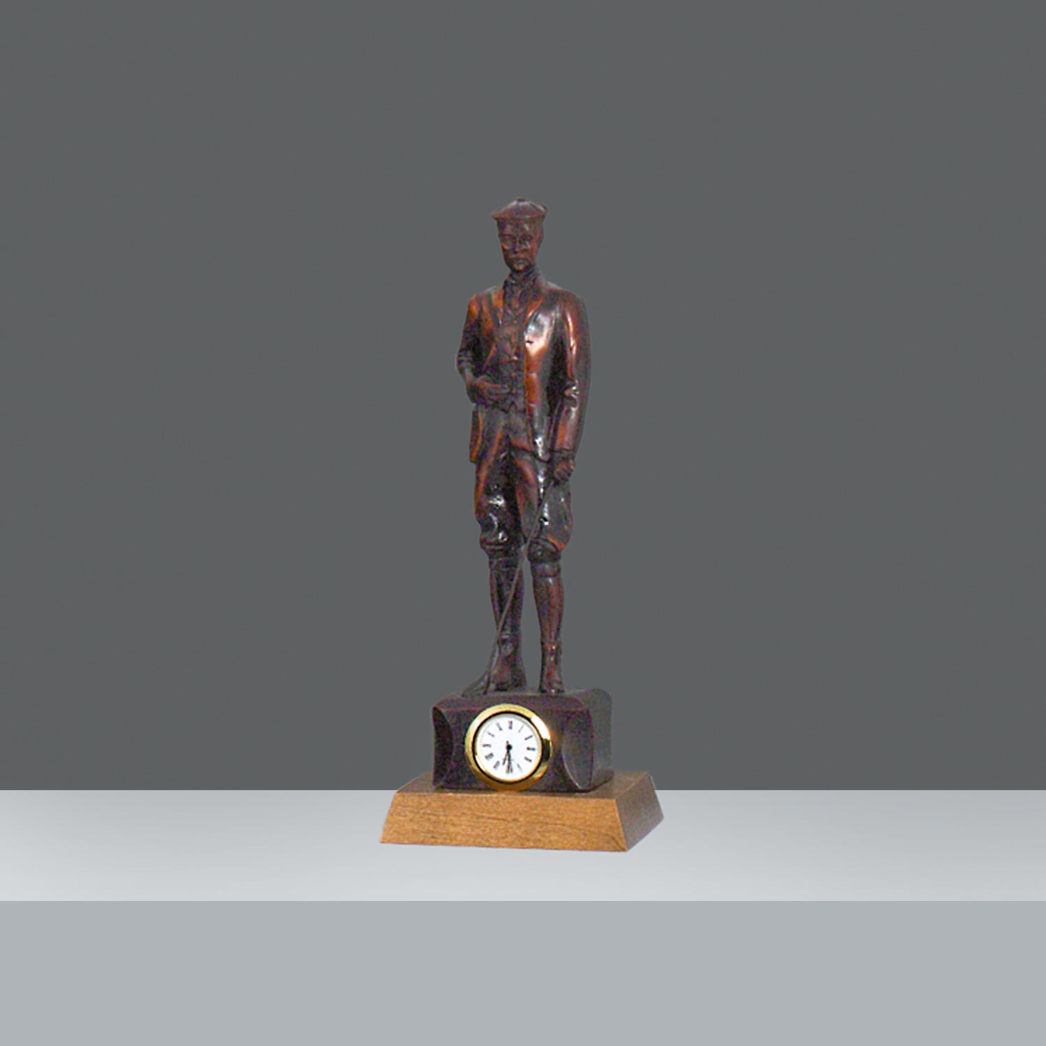 ESTATUILLA HOMBRE RELOJ h.28cm