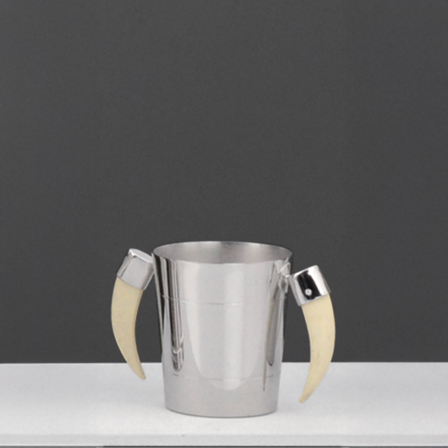 VASO DE HIELO Nº2 CON CUERNO BLANCO h.10.5cm
