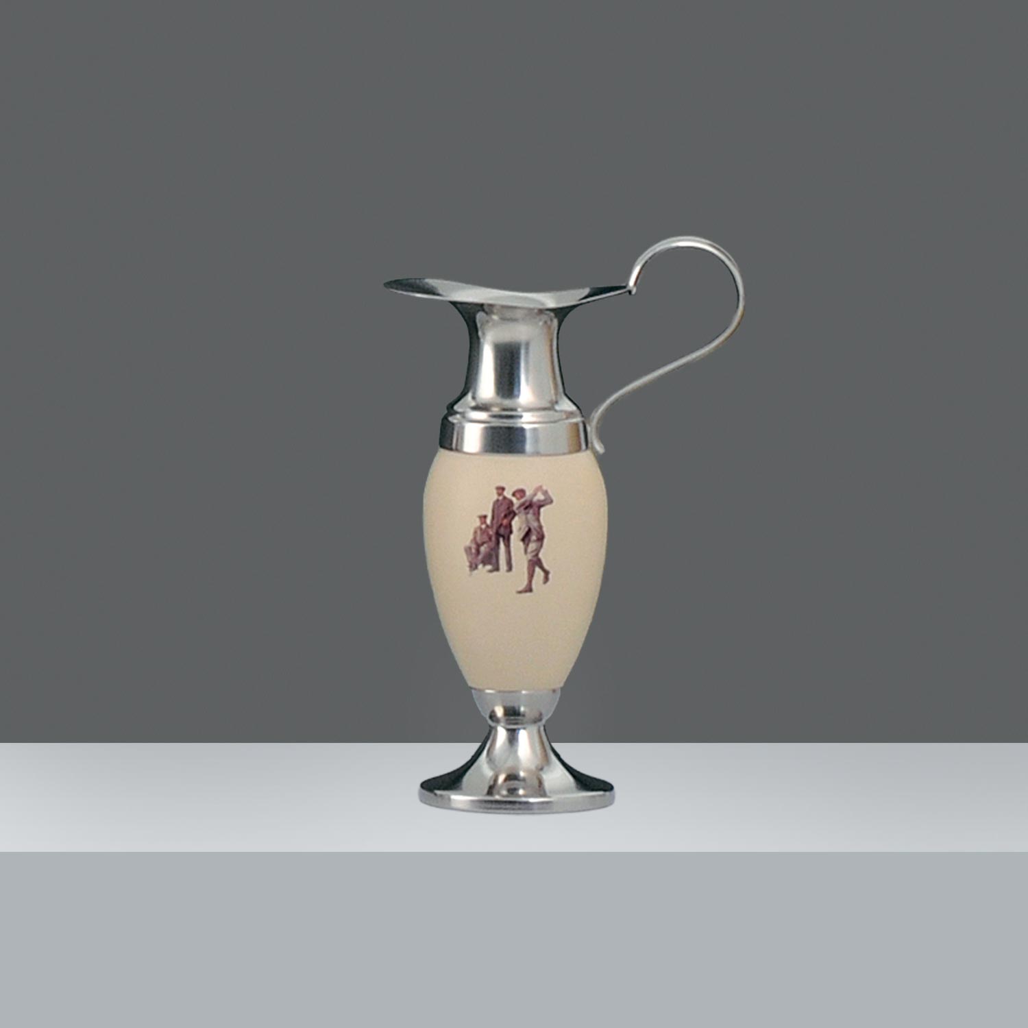 ANFORA CERAMICA JUGADORES ANTIGUOS Nº2  h. 24 cm