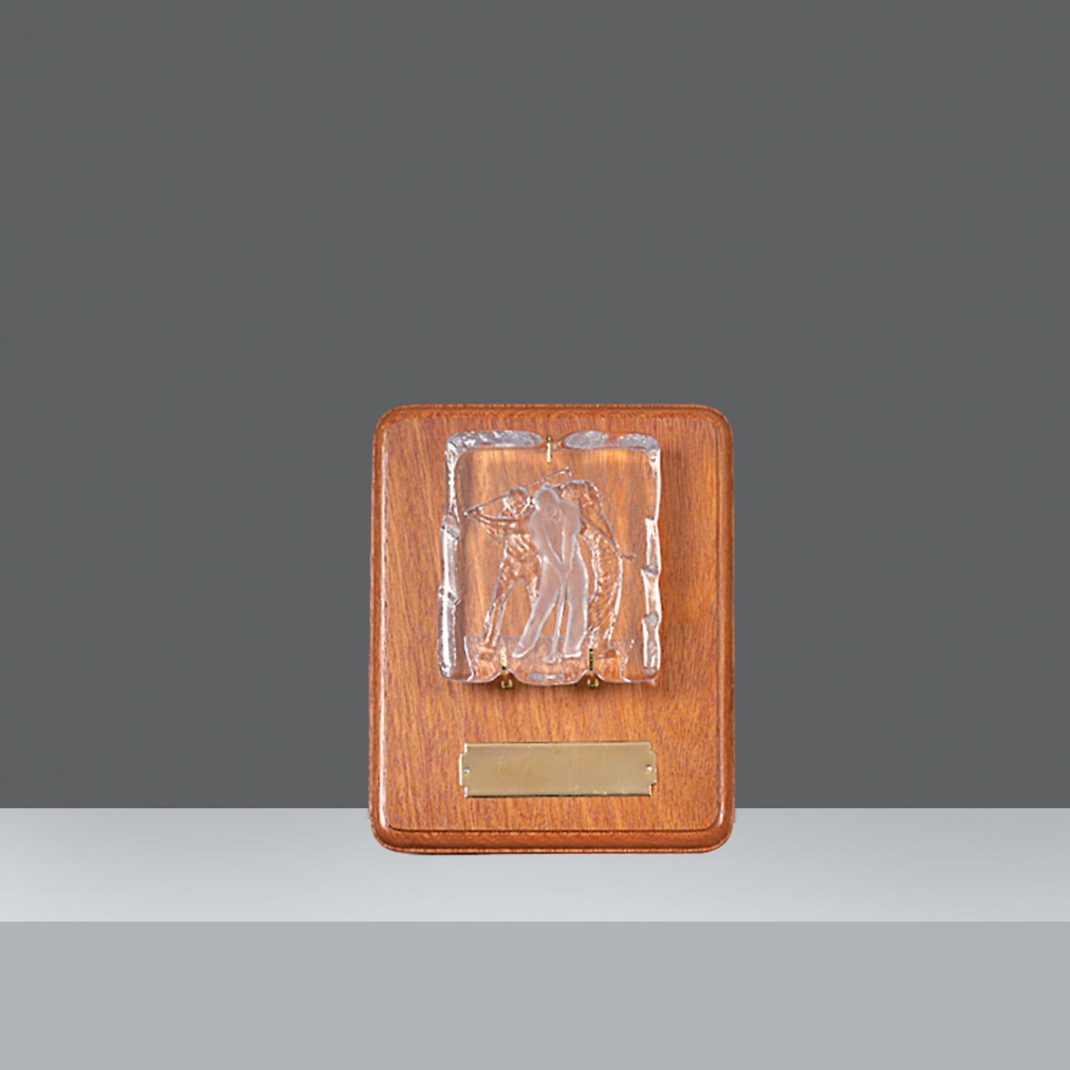 PLAQUETA C/FIGURA CRISTAL Nº2 25x20cm