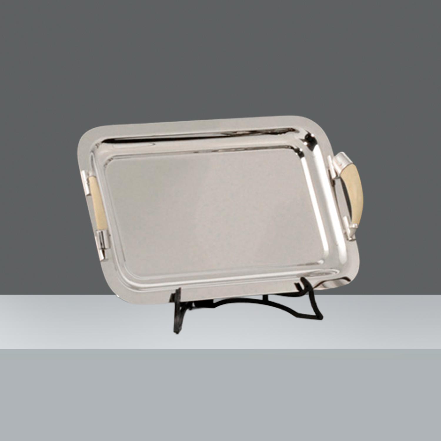 BANDEJA LION 22x33 CON CUERNO BLANCO