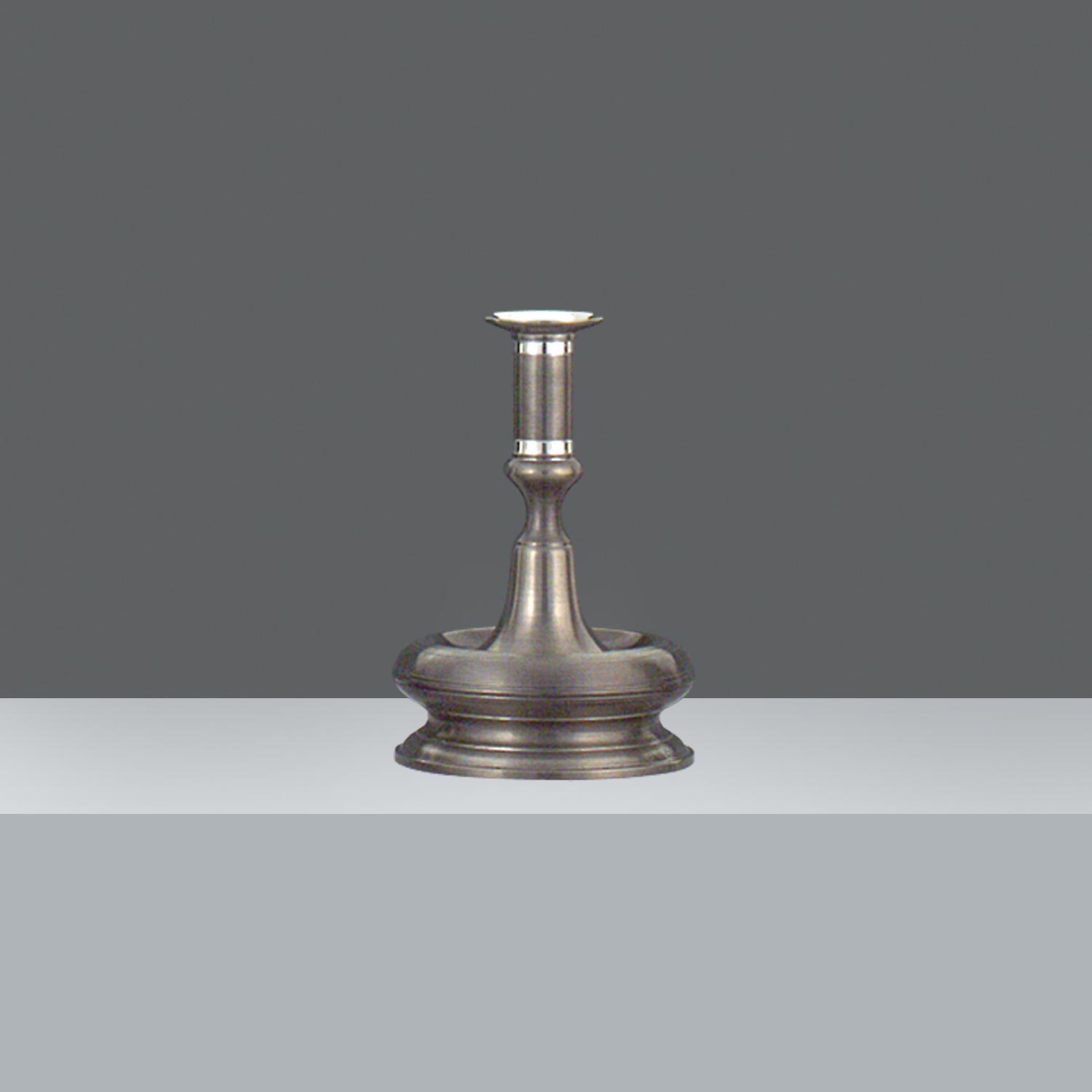 CANDELABRO ORION PELTRE h.17.5cm