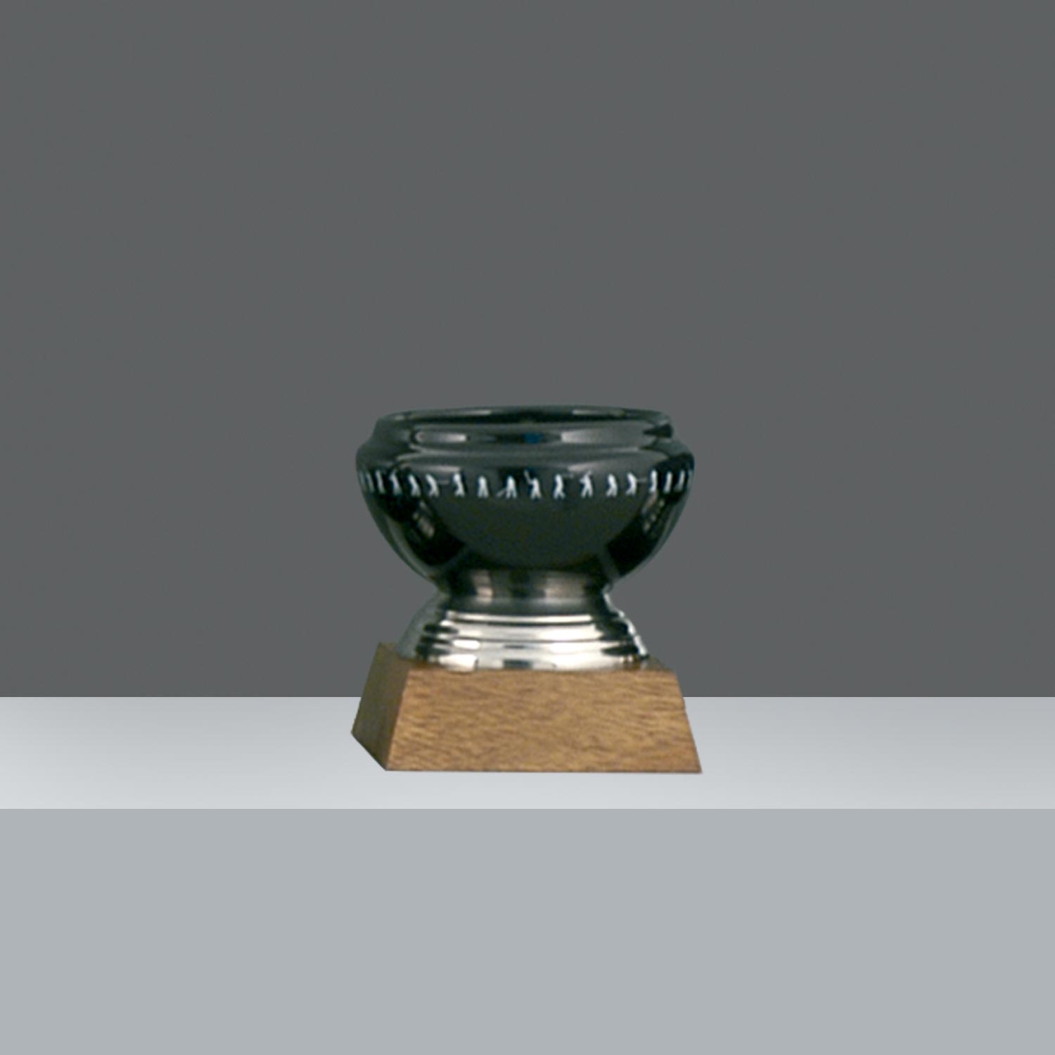 COPON CERAMICA PIE BAJO NEGRA Nº 3 h.12cm