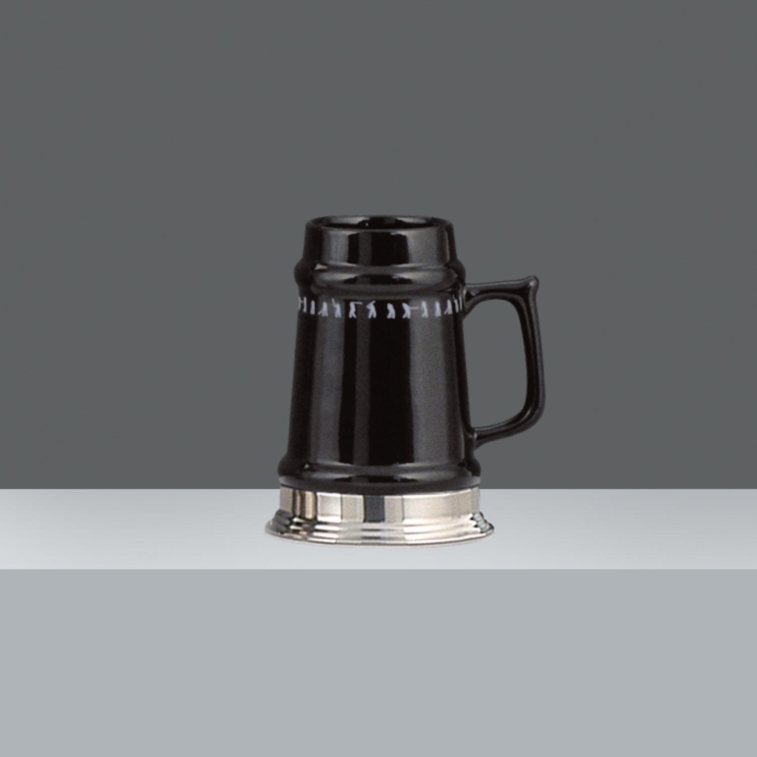 JARRO DE CERVEZA CERAMICA MEDIANO NEGRO