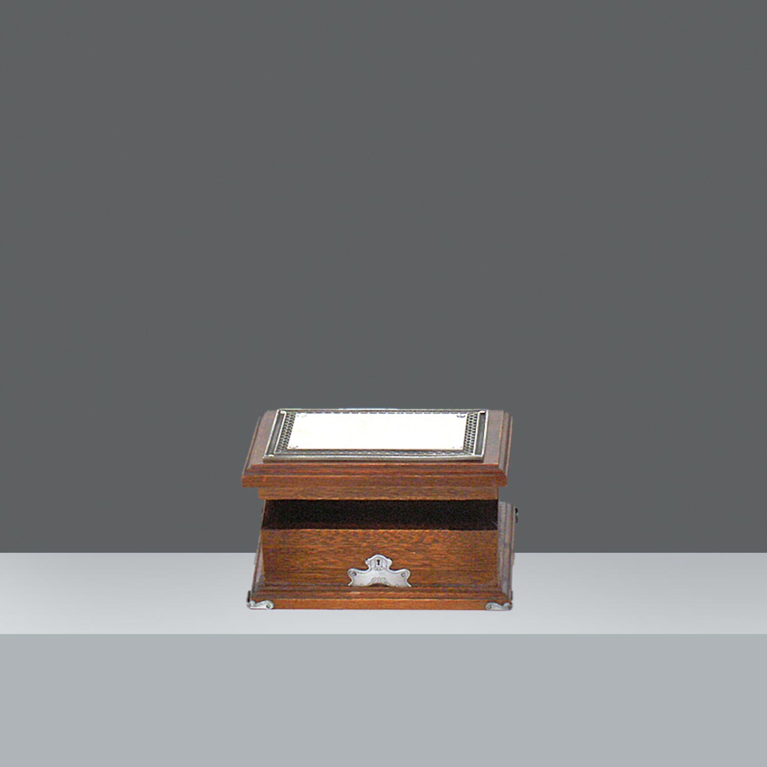 COFRE MADERA Y PELTRE Nº1  h. 8 cm