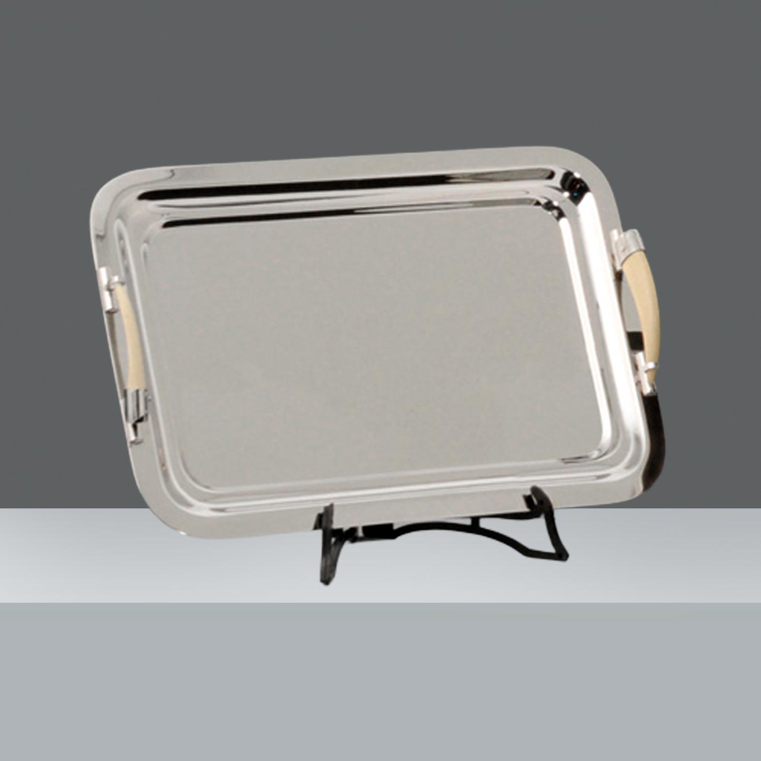 BANDEJA LION 26x38 CON CUERNO BLANCO