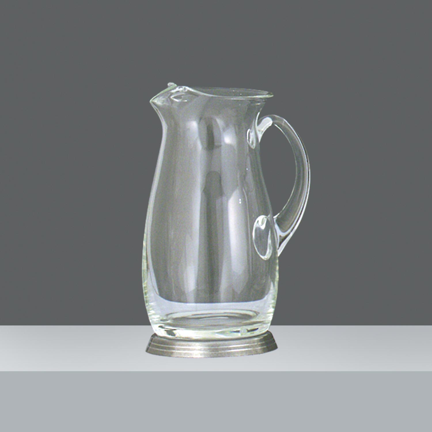 JARRA VIDRIO Y PELTRE 2L