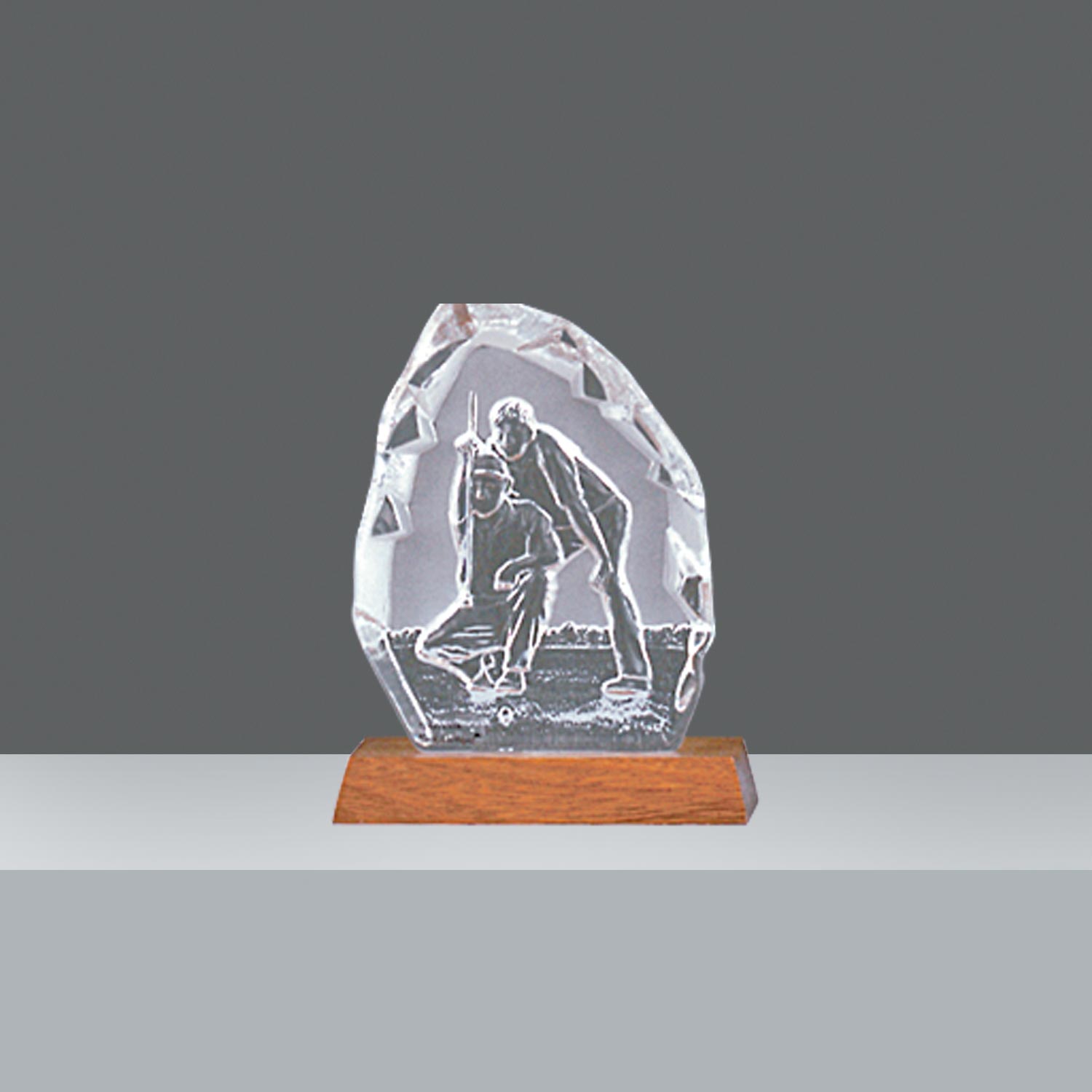BLOCK LOS SOCIOS CRISTAL Nº2  h.17cm