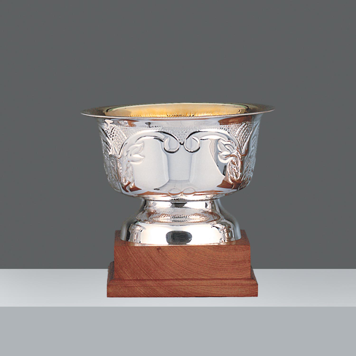BOWL CINC. ART. Nº9 C/BAÑO ORO  h.27 ø27cm