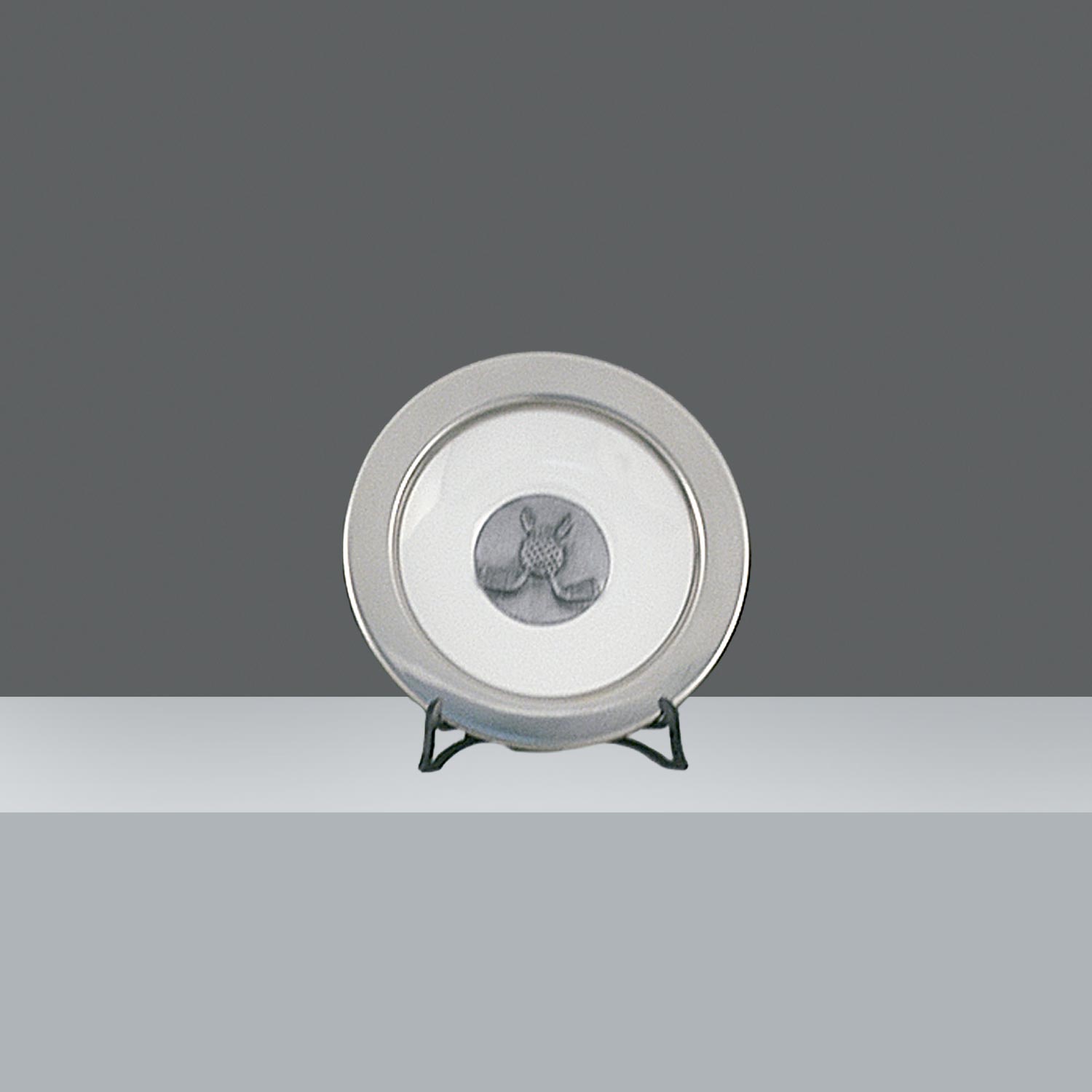 PLATO CERAMICA 16cm CON APLIQUE DE GOLF