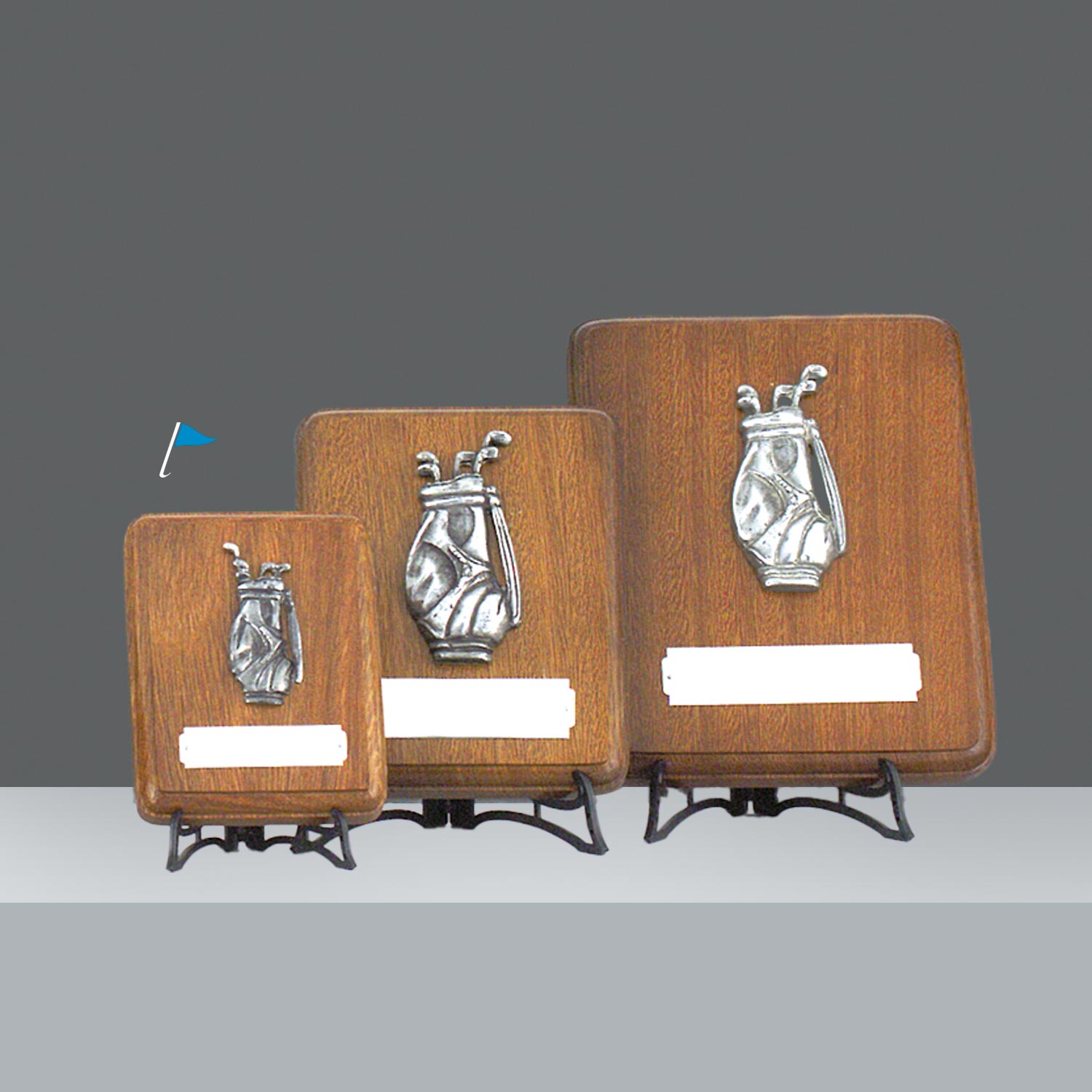 PLAQUETA C/BOLSA PELTRE  h. 15 cm