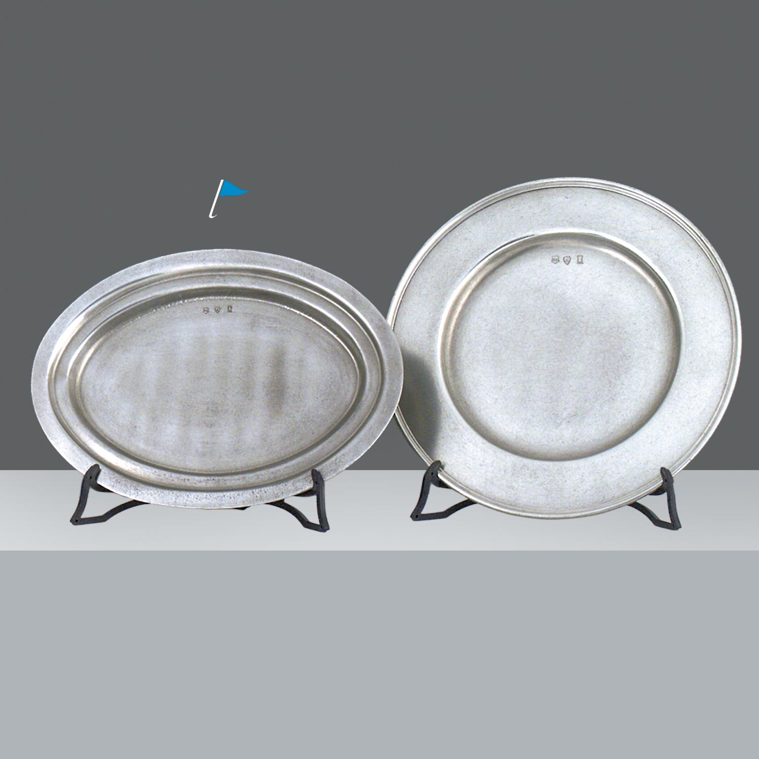 FUENTE OVAL PELTRE 30cm diam.