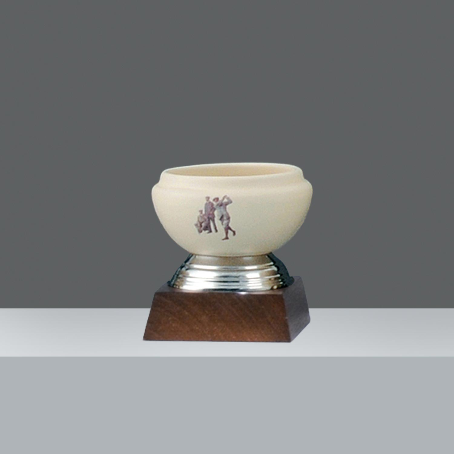 COPON JUGADORES ANTIGUOS CERAMICA PIE BAJO Nº3 h. 12 cm
