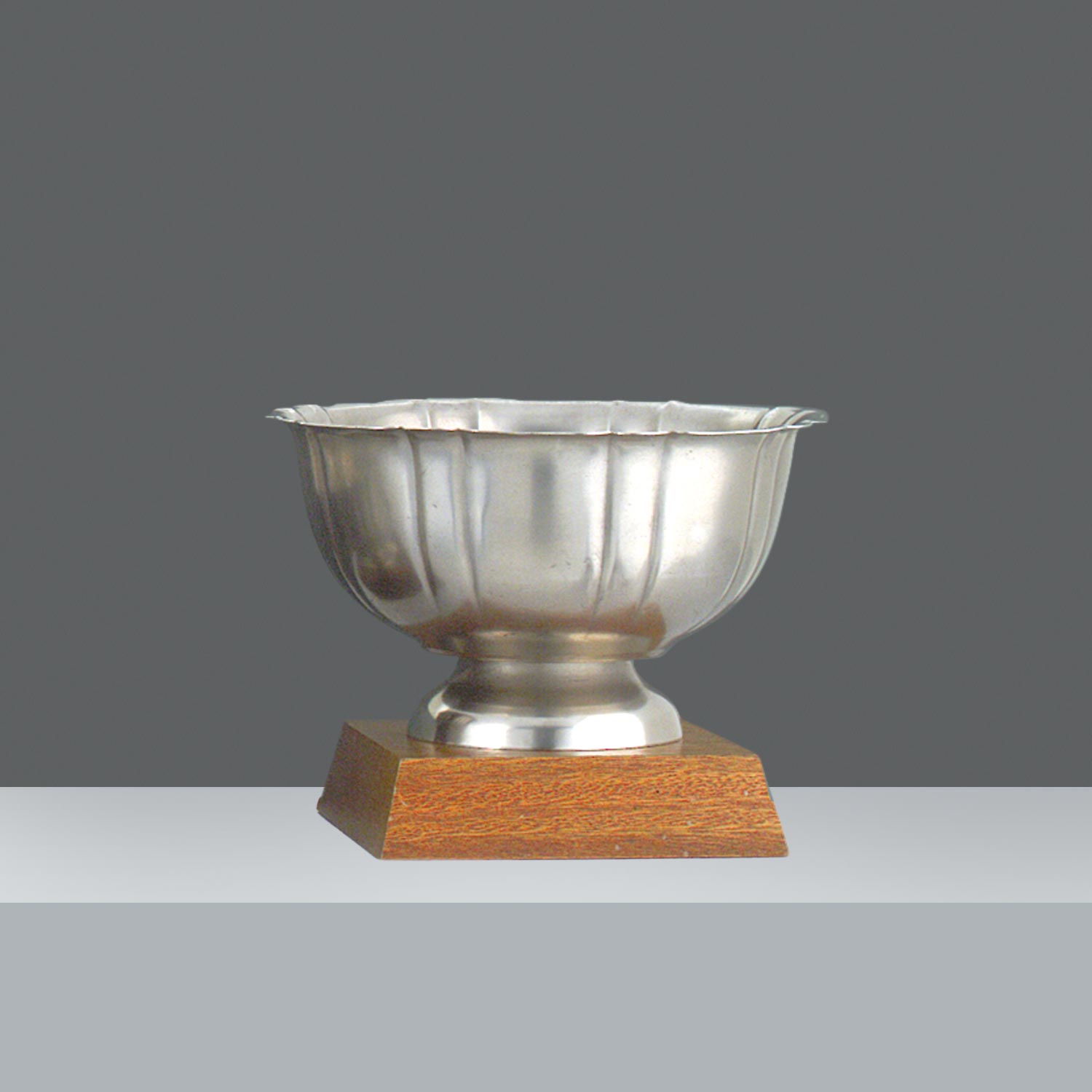 BOWLS CHIP.GAJOS C/BASE h.23.5 ø26.5cm - OLD SILVER