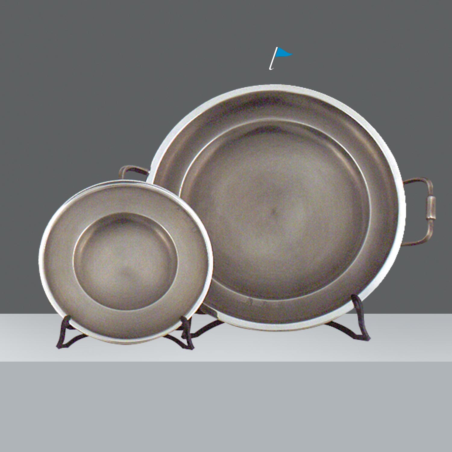CENTRO DE MESA PELTRE ø23cm