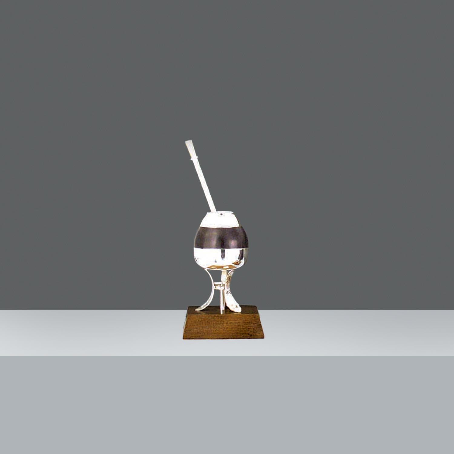 MATE CON BOMBILLA ALPACA h.19.5cm