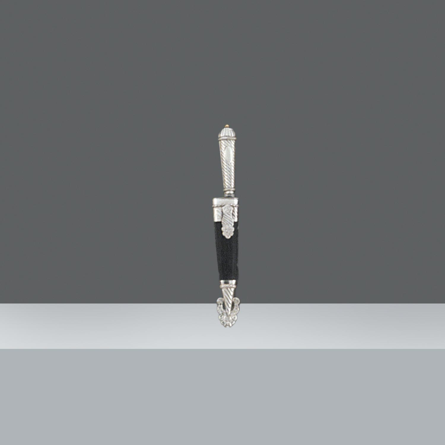 CUCHILLO METAL Y CUERO h. 16cm