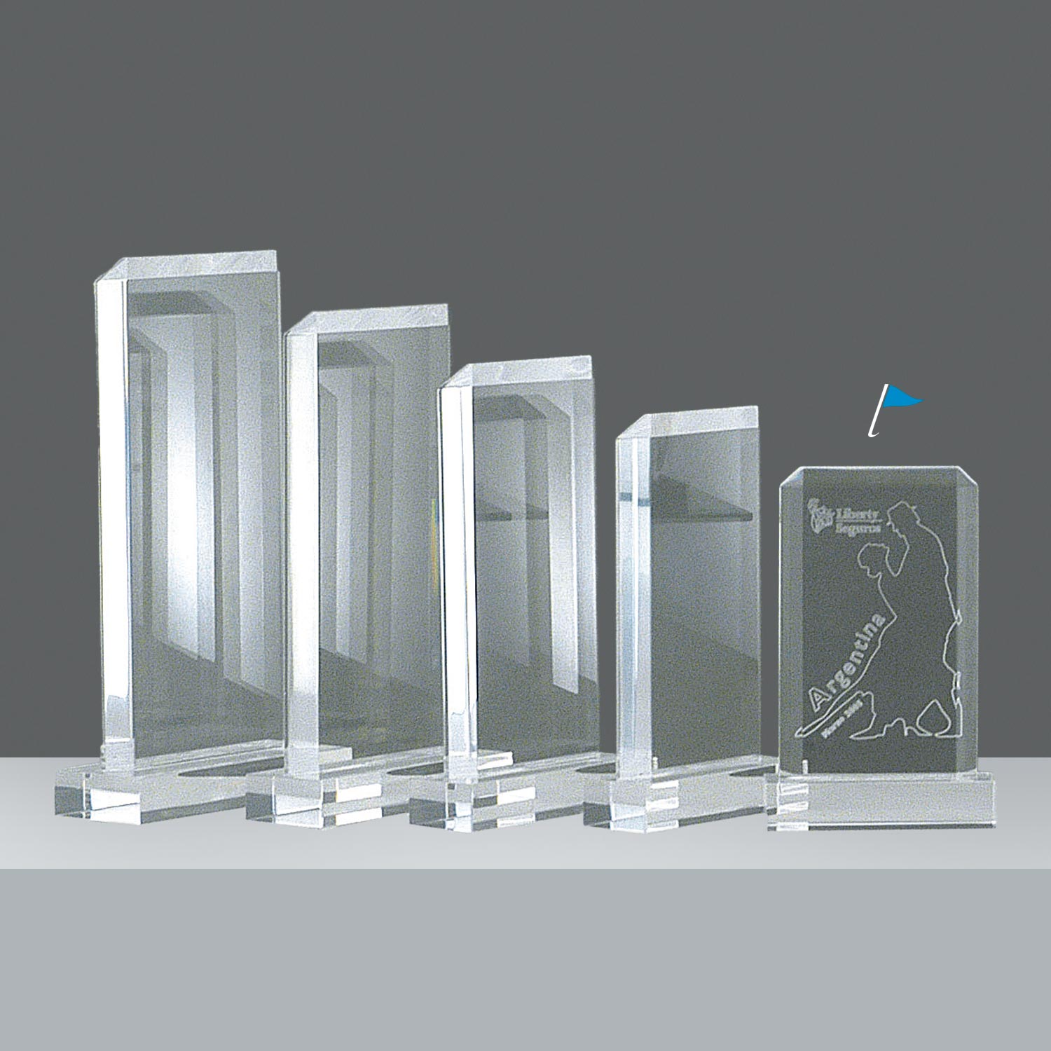 ACRILICO RECTANGULAR Nro 1  22 x 14 cm